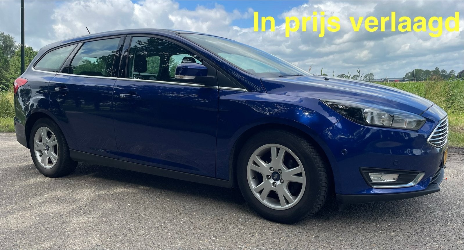 Ford Focus Wagon Ecoboost 125PK Titanium (2017) - Zeer Luxe!, Auto's, Ford, Euro 6, Blauw, Origineel Nederlands, Handgeschakeld