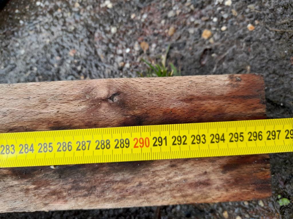 Eiken ribben 4 langen en 4 korten en 4 vuren  297 cm lang, Ophalen