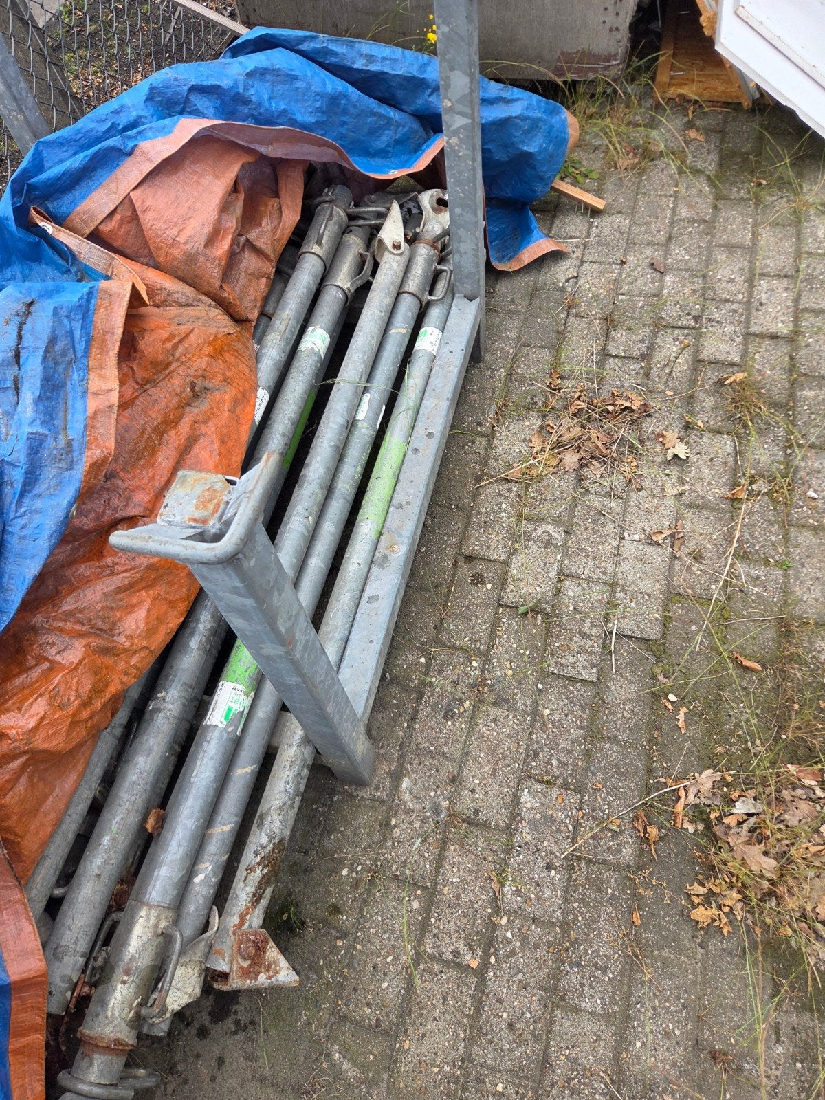 Gebruikte schoorstempels 25x, Ophalen, Gebruikt, Overige typen, Minder dan 2 meter