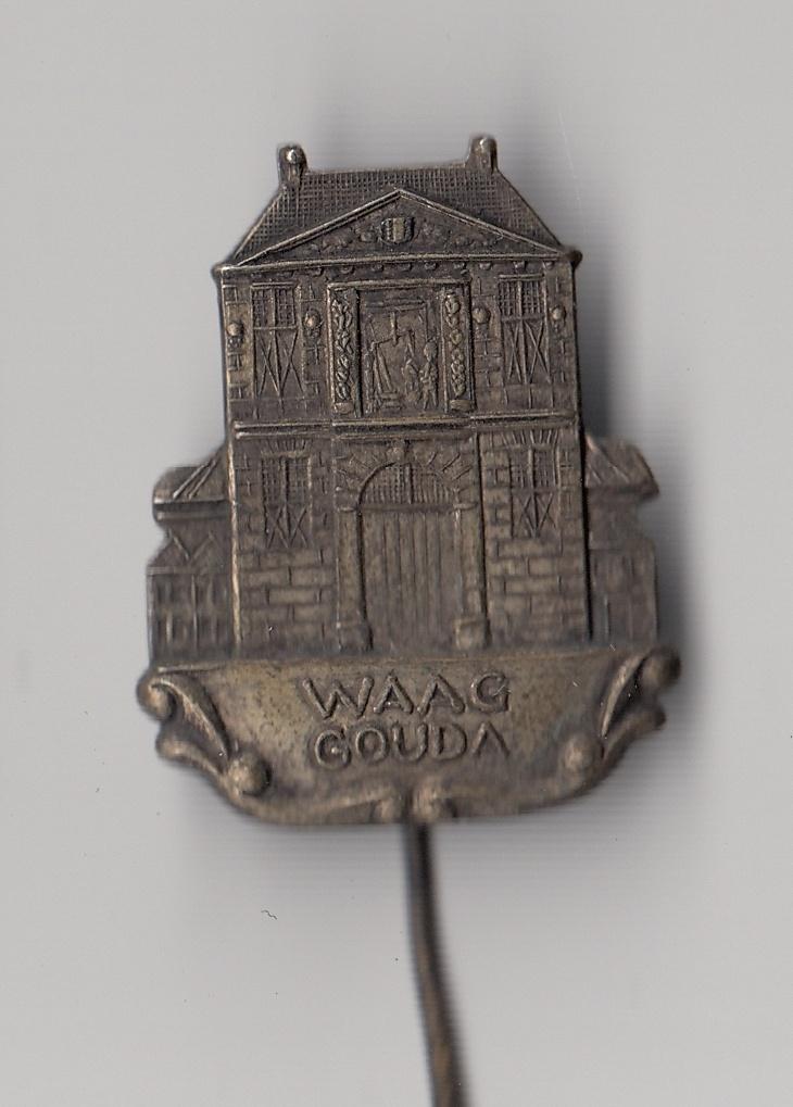 Gouda Waag speldje, Gebruikt, Niet vindbaar, Niet vindbaar, Speldje of Pin