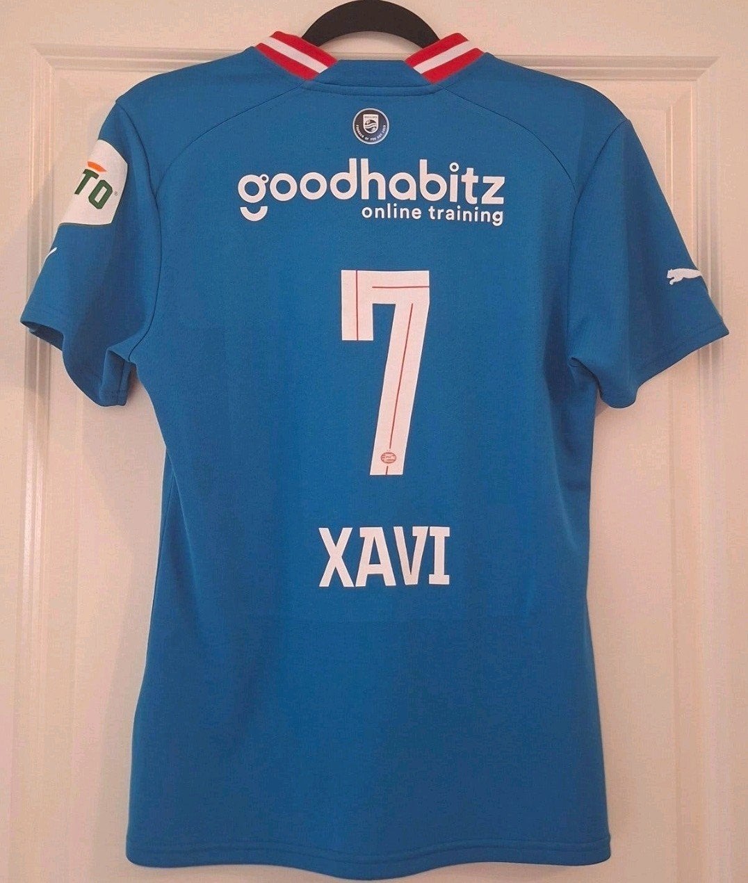 PSV 3e Shirt 2022/23 | Xavi Simons #7 | Dames Maat S, Sport en Fitness, Maat S, Ophalen of Verzenden, Zo goed als nieuw, Shirt