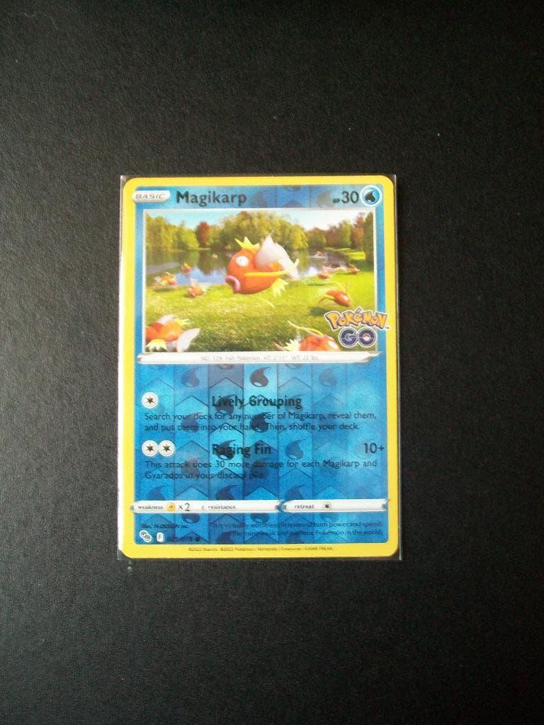 1885: nieuwe pokemon GO kaart holofoi MAGIKARP Hp 30 021/078, Verzenden, Nieuw, Losse kaart, Foil