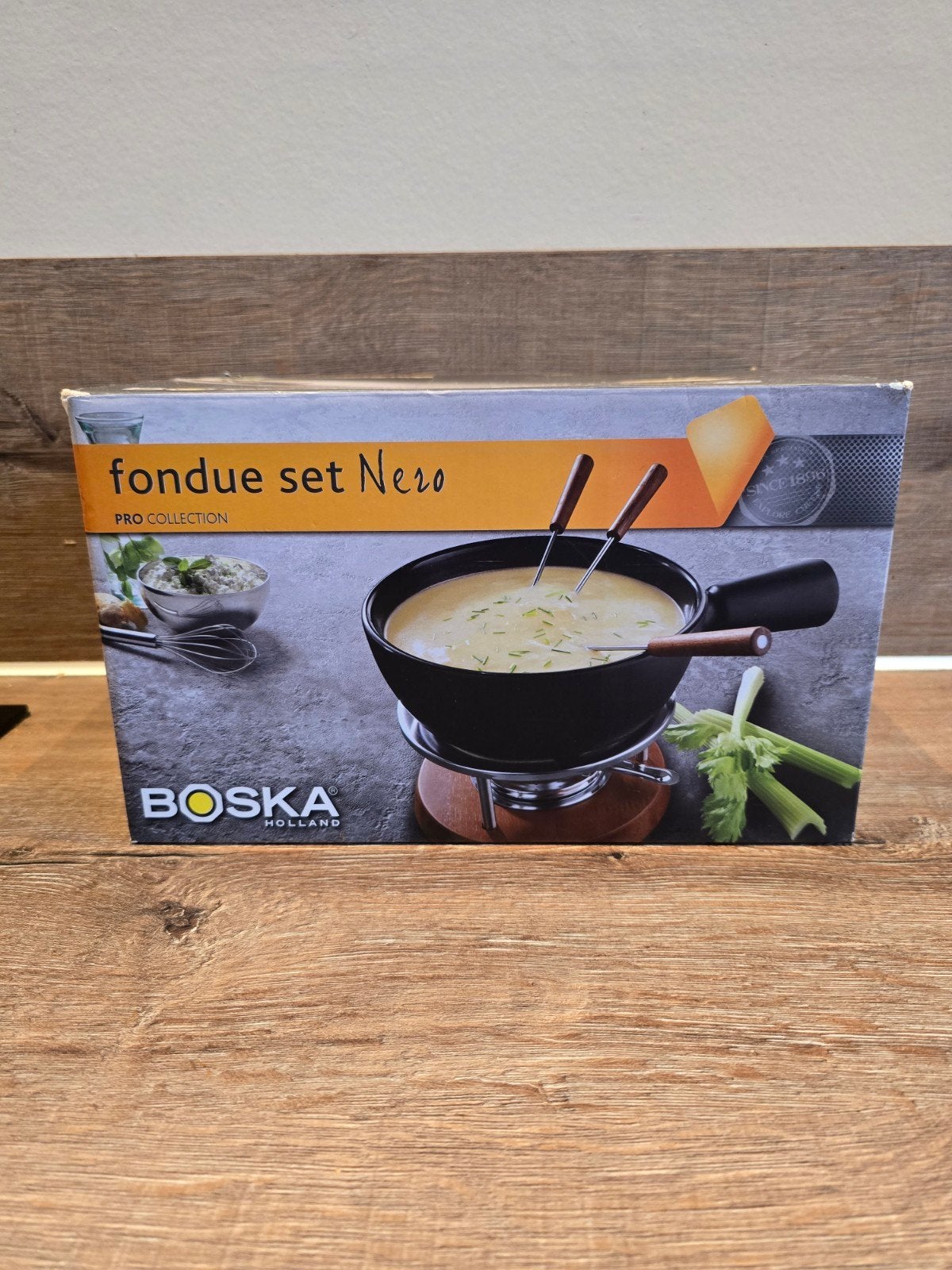 Boska fondue set Nero - Zo goed als nieuw, Witgoed en Apparatuur, Ophalen of Verzenden, Zo goed als nieuw, Fondueset