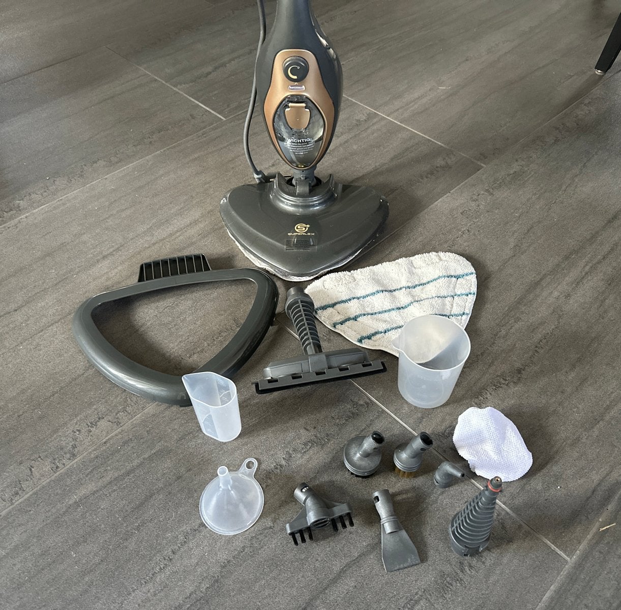 Stoomreiniger met accessoires - Zo goed als nieuw, Overige merken, Dweilfunctie, Ophalen of Verzenden, Reservoir