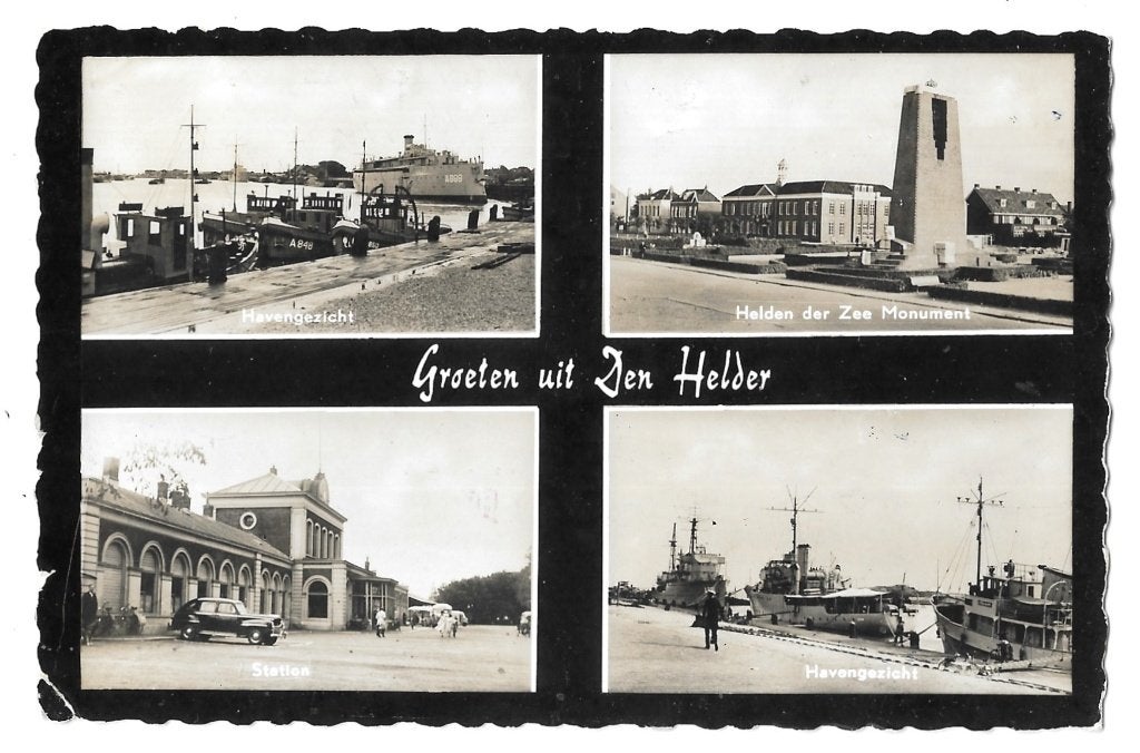 AK Den Helder - Groeten uit....Havengezicht, Verzenden, 1940 tot 1960, Gelopen, Noord-Holland