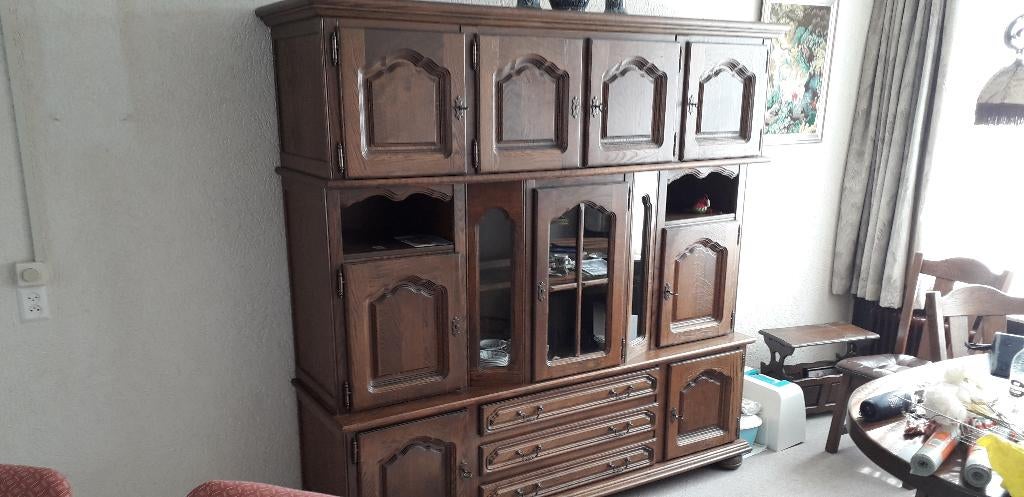 Wandkast, Huis en Inrichting, Kasten | Wandmeubels, Ophalen, Glas, Gebruikt, Met deur(en)