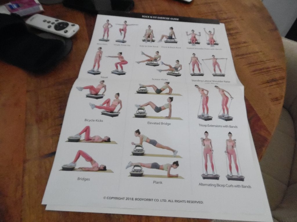 Rock fit Exercise Guide, Ophalen, Gebruikt, Benen, Overige typen