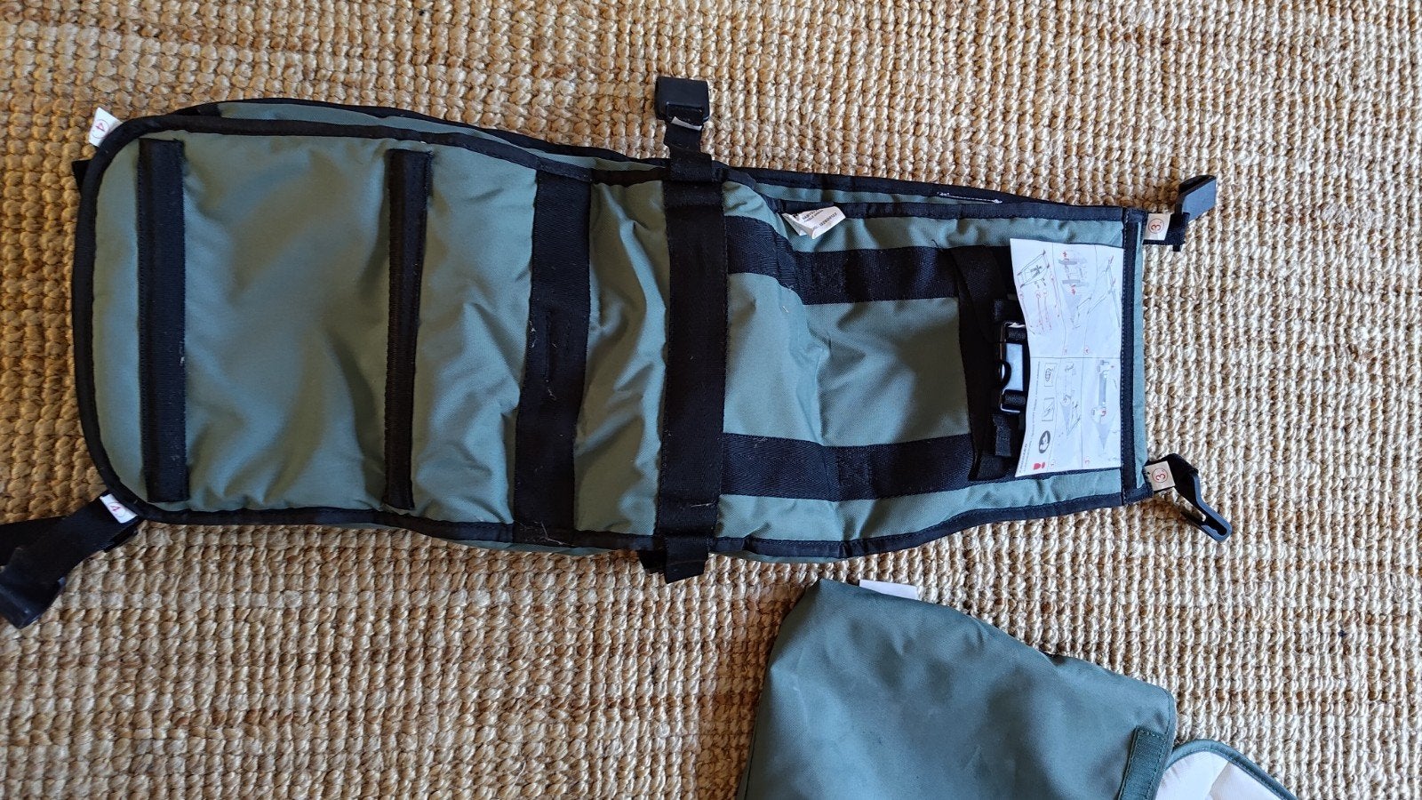 Croozer Babyseat Jungle Green - Zo goed als nieuw, Overige merken, Ophalen of Verzenden, Zo goed als nieuw, Rug