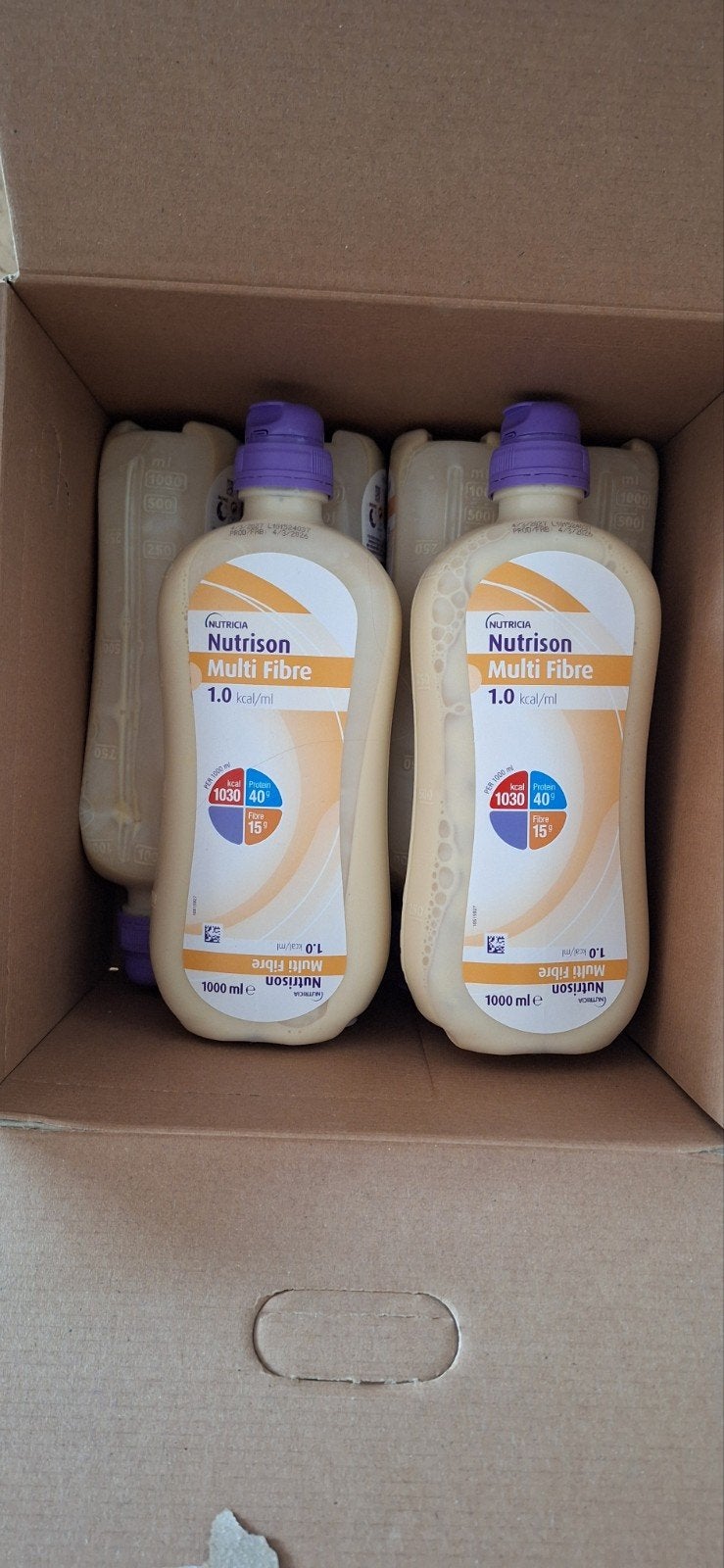 Nutricia sondevoeding 6 flessen, Ophalen