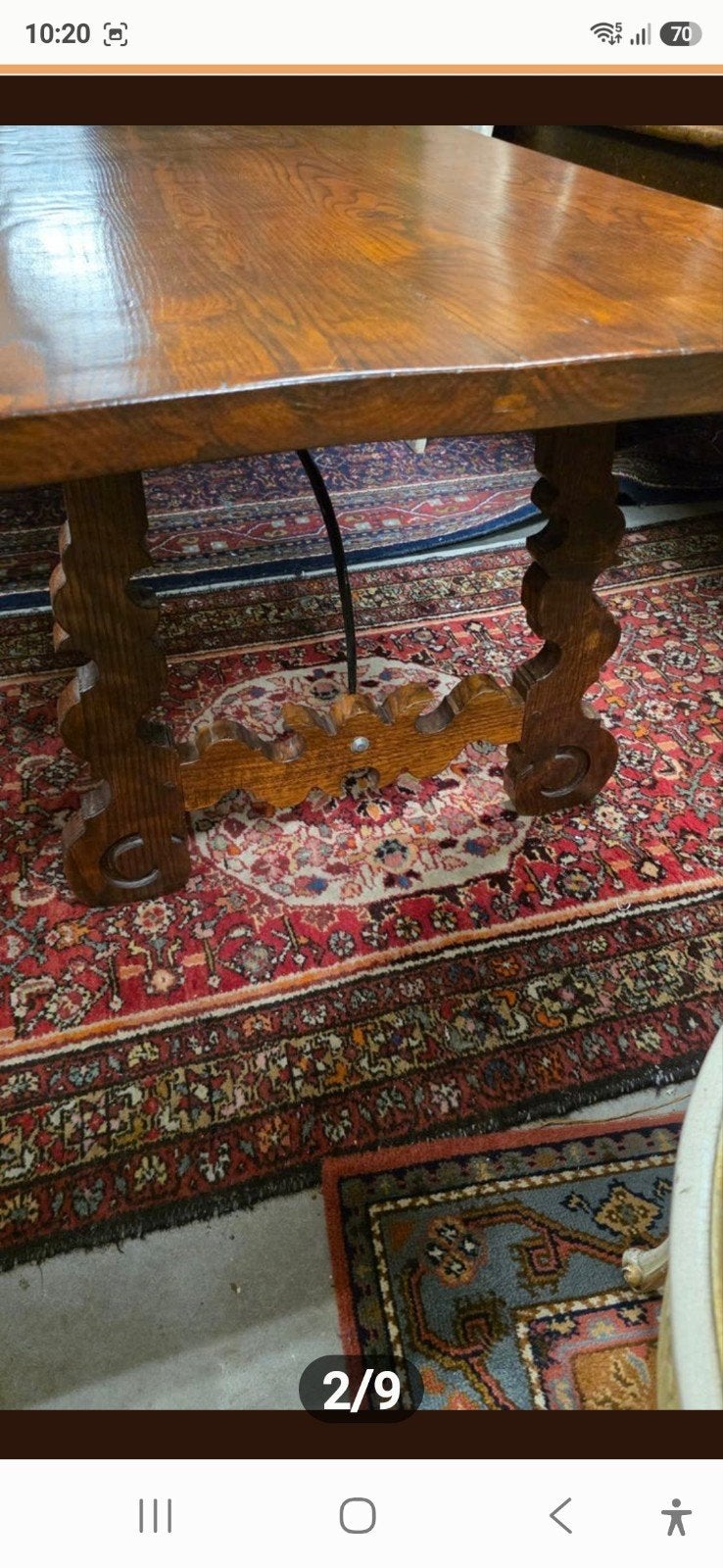 Antieke Spaanse tafel 230 cm, Ophalen