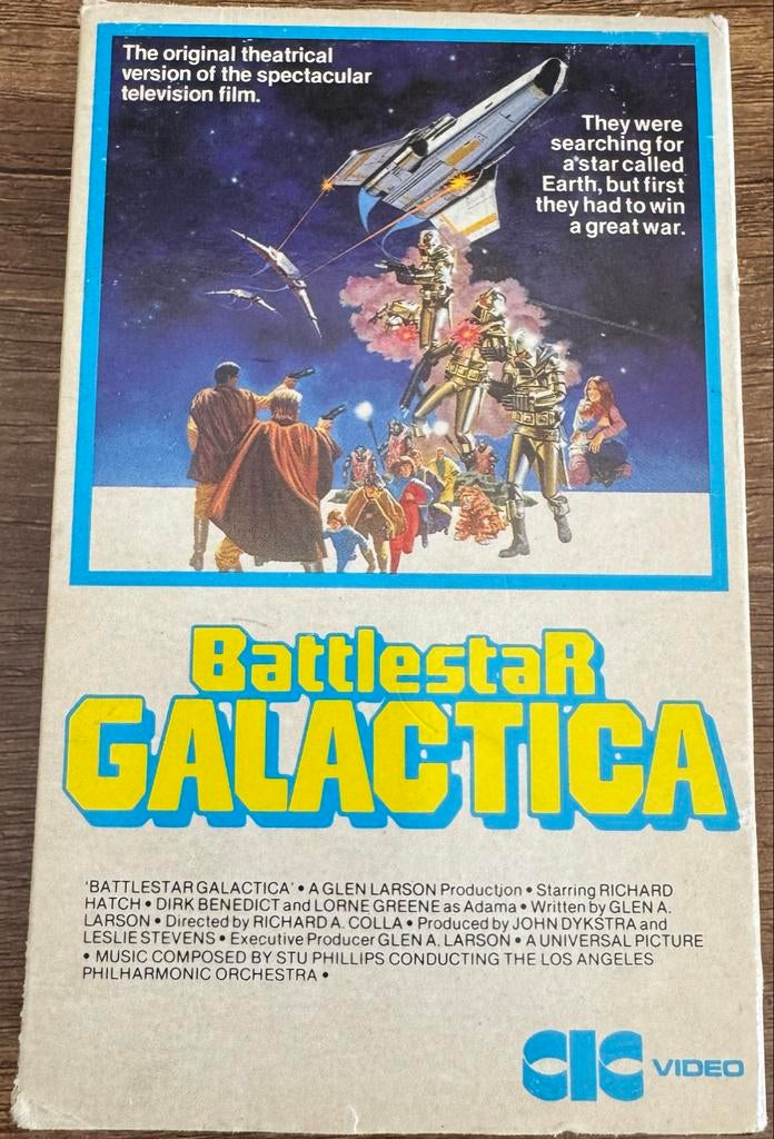 Battlestar Galactica videoband - Originele Theatrale Versie, Vanaf 12 jaar, Ophalen of Verzenden, Gebruikt, Science Fiction en Fantasy