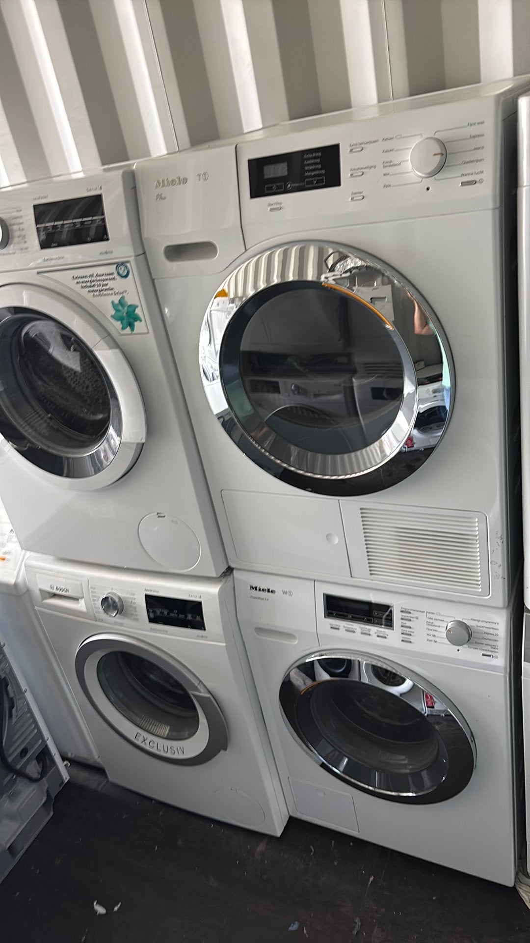 Miele w1 en t1 wasmachine en droger 8kg, Ophalen, Minder dan 85 cm, 8 tot 10 kg, Refurbished