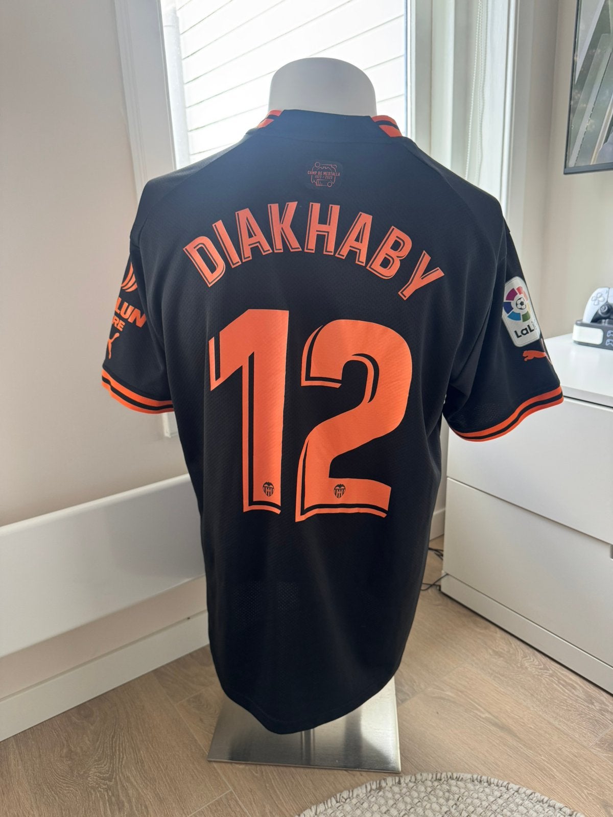 Wedstrijdshirt Valencia  Diakhaby, Sport en Fitness, Ophalen of Verzenden, Zo goed als nieuw, Kleding