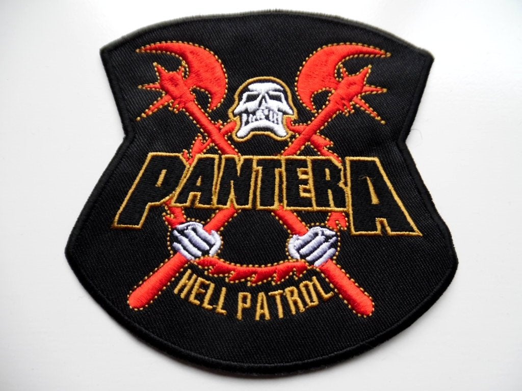 PANTERA mooie  hell patrol shaped patch p115, Ophalen of Verzenden, Nieuw, Kleding