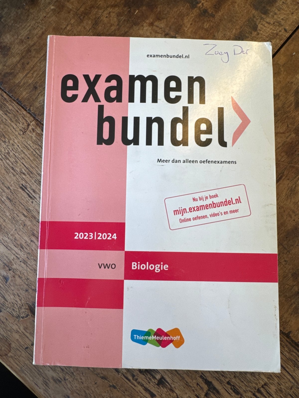 Examenbundel VWO Biologie 2023/2024, Ophalen of Verzenden, Beta, Zo goed als nieuw