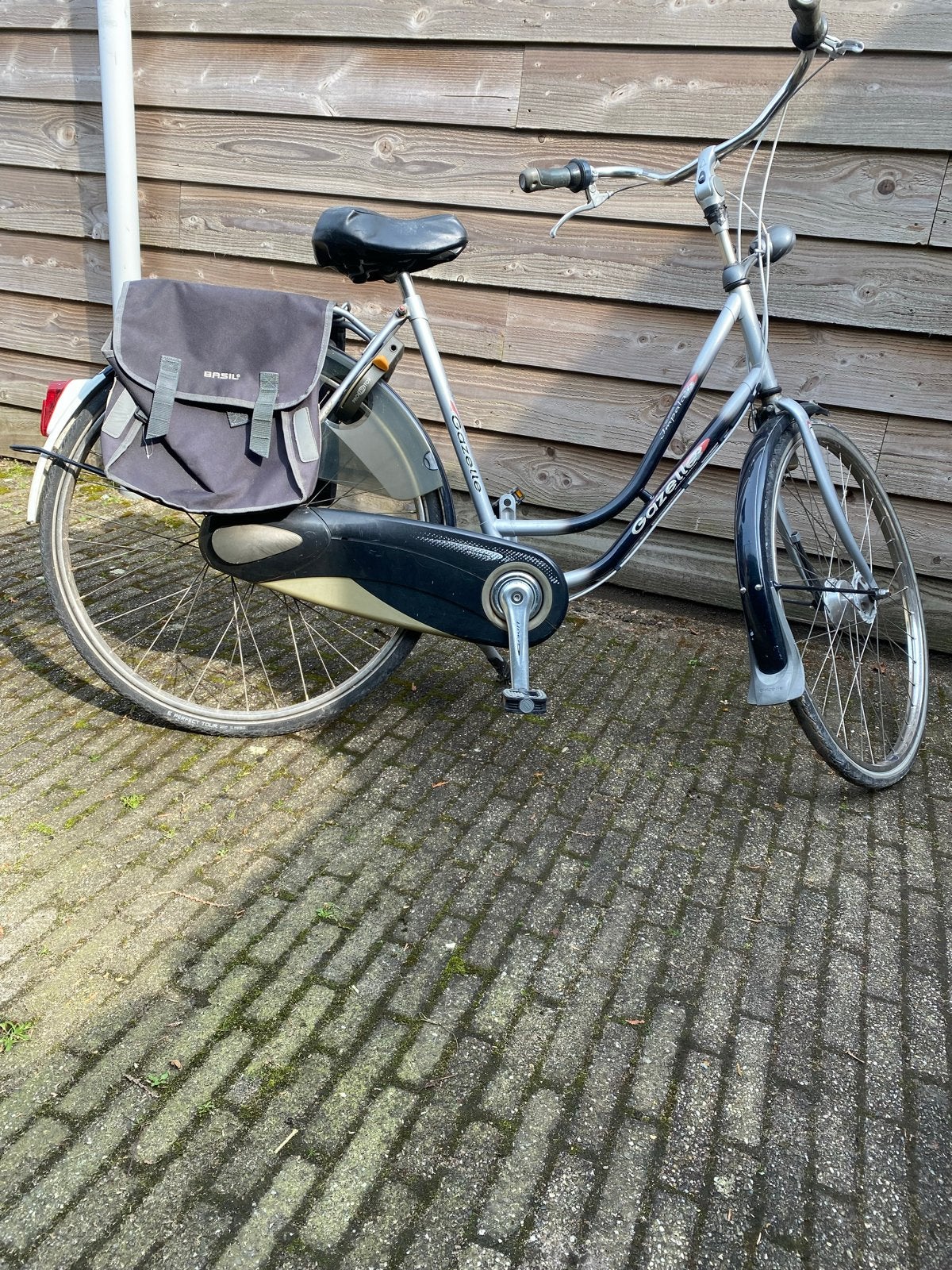 Gazelle Damesfiets met afneembare fietstassen