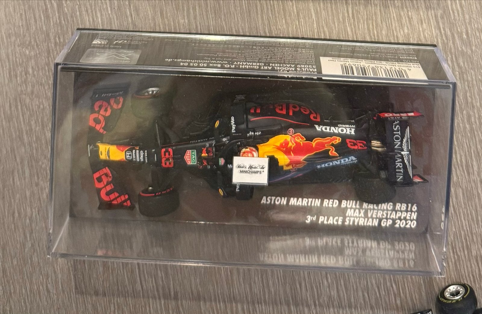 Red Bull Racing RB16 Max Verstappen 3rd Place Styrian GP 202, Overige merken, 1:50 of kleiner, Auto, Ophalen of Verzenden