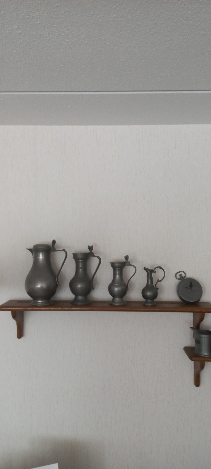 Antieke tinnen kannen set - Decoratief en verzamelbaar, Antiek en Kunst, Ophalen
