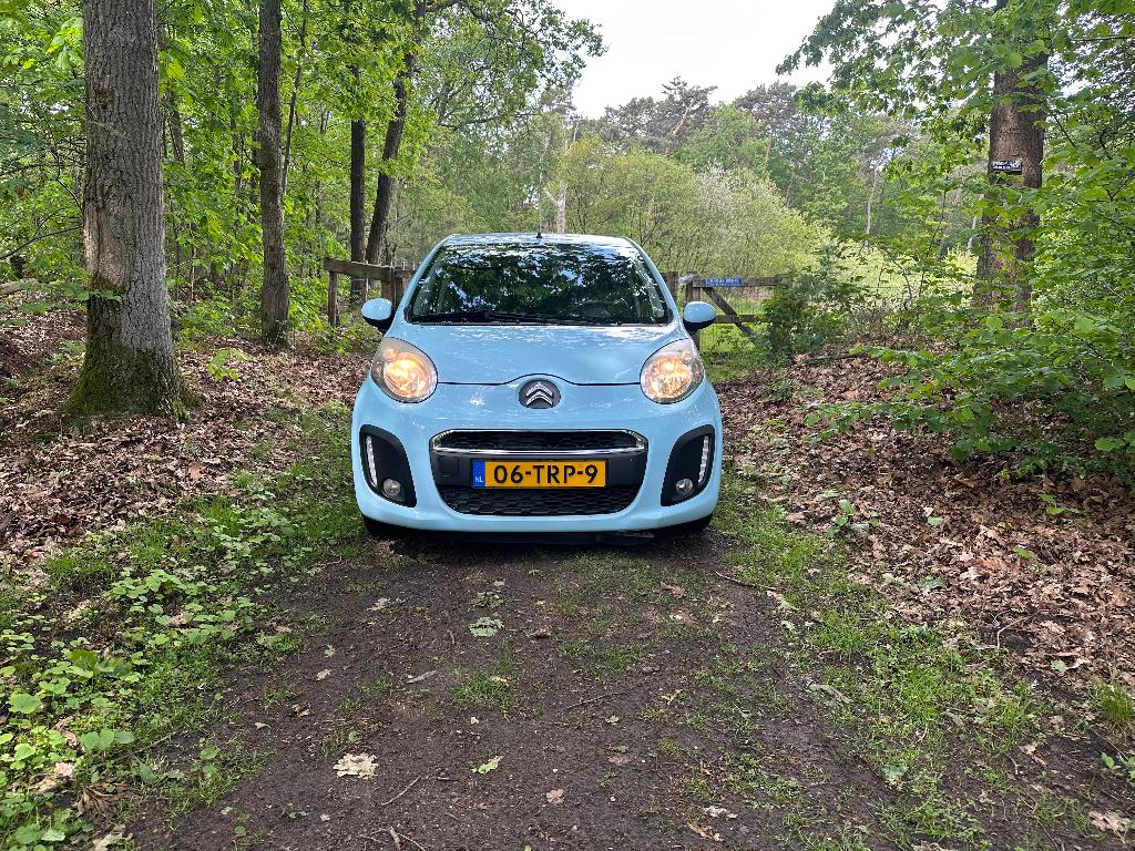 Citroën C1 1.0i 68PK 5D 2012 Blauw NAP, Auto's, Citroën, Voorwielaandrijving, Zwart, Origineel Nederlands, Handgeschakeld