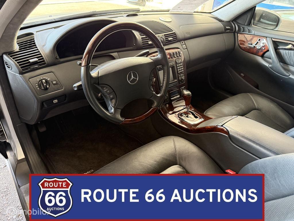 Mercedes-Benz CL 55 AMG | 2001 | Route 66 Auctions, Auto's, Overige carrosserieën, Zwart, Mercedes-Benz, Bedrijf