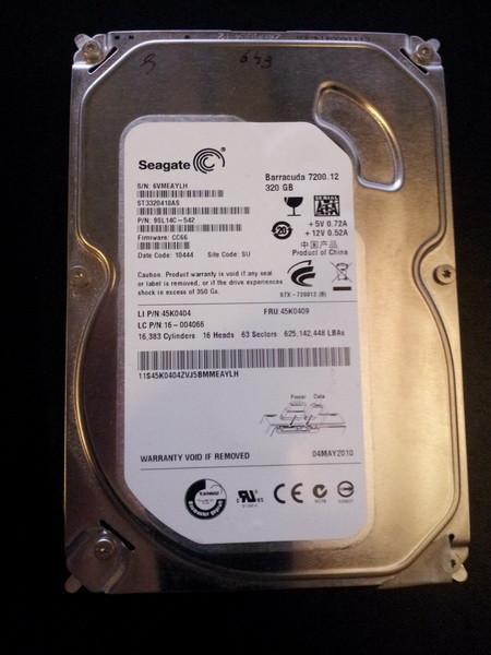 Seagate Barracuda 7200.12 - 320GB SATA [HDD-809b] 15-3, Ophalen of Verzenden, Zo goed als nieuw, 320gb, Desktop