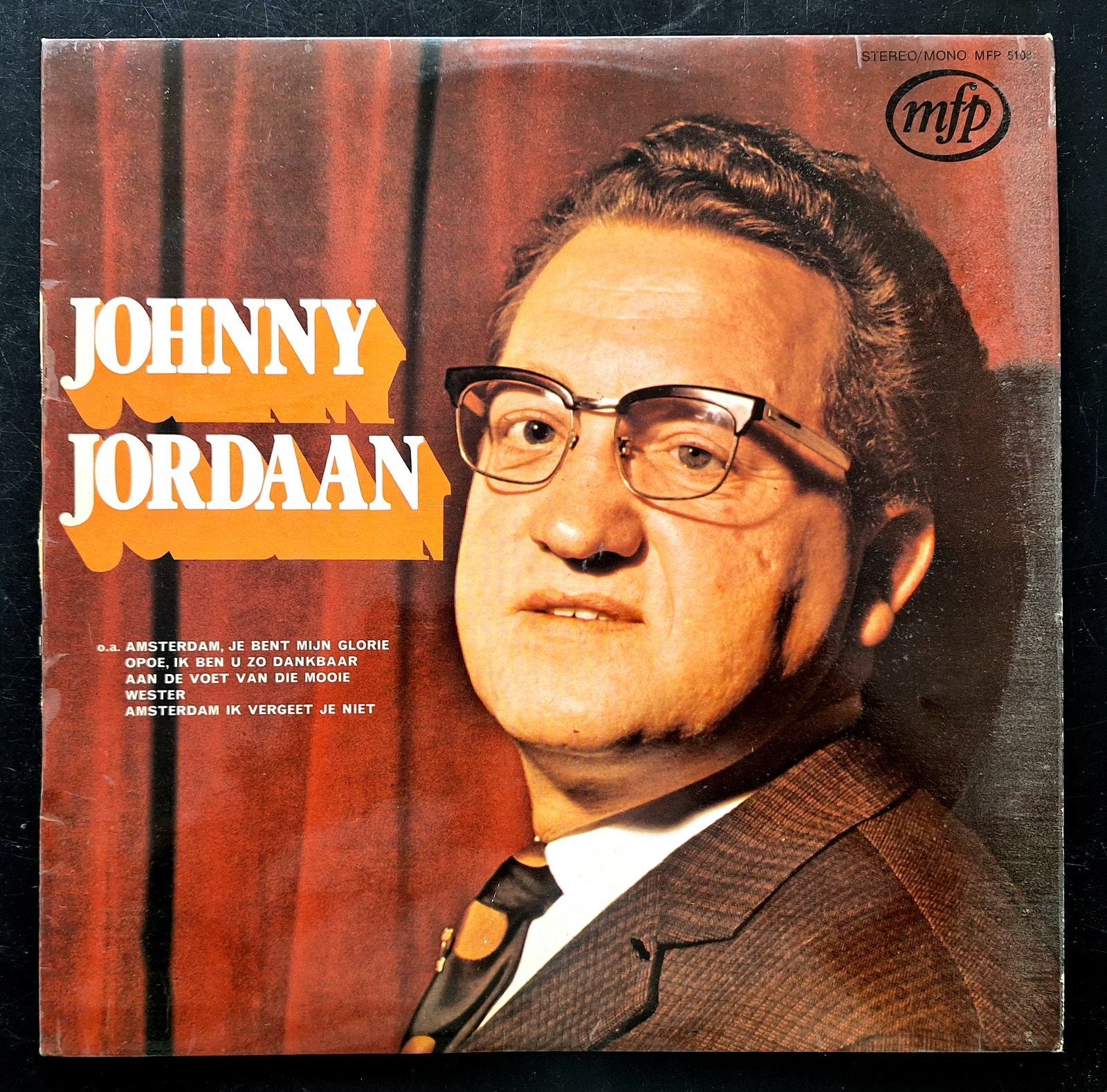 LP  JOHNNY JORDAAN - Music For Pleasure, Ophalen of Verzenden, Gebruikt, 12 inch, Levenslied of Smartlap