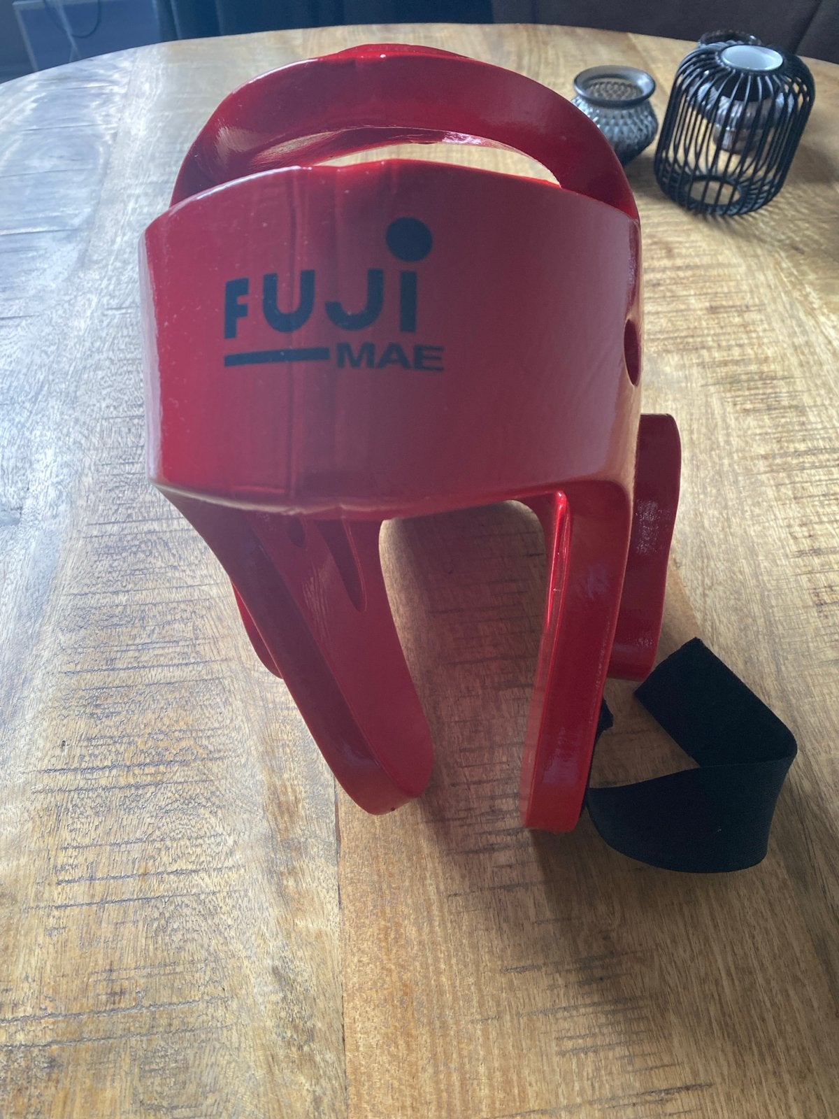 Fuji Mae Taekwondo Hoofdbeschermer Rood Maat L, Gebruikt, Taekwondo, Vechtsportbescherming, Maat L