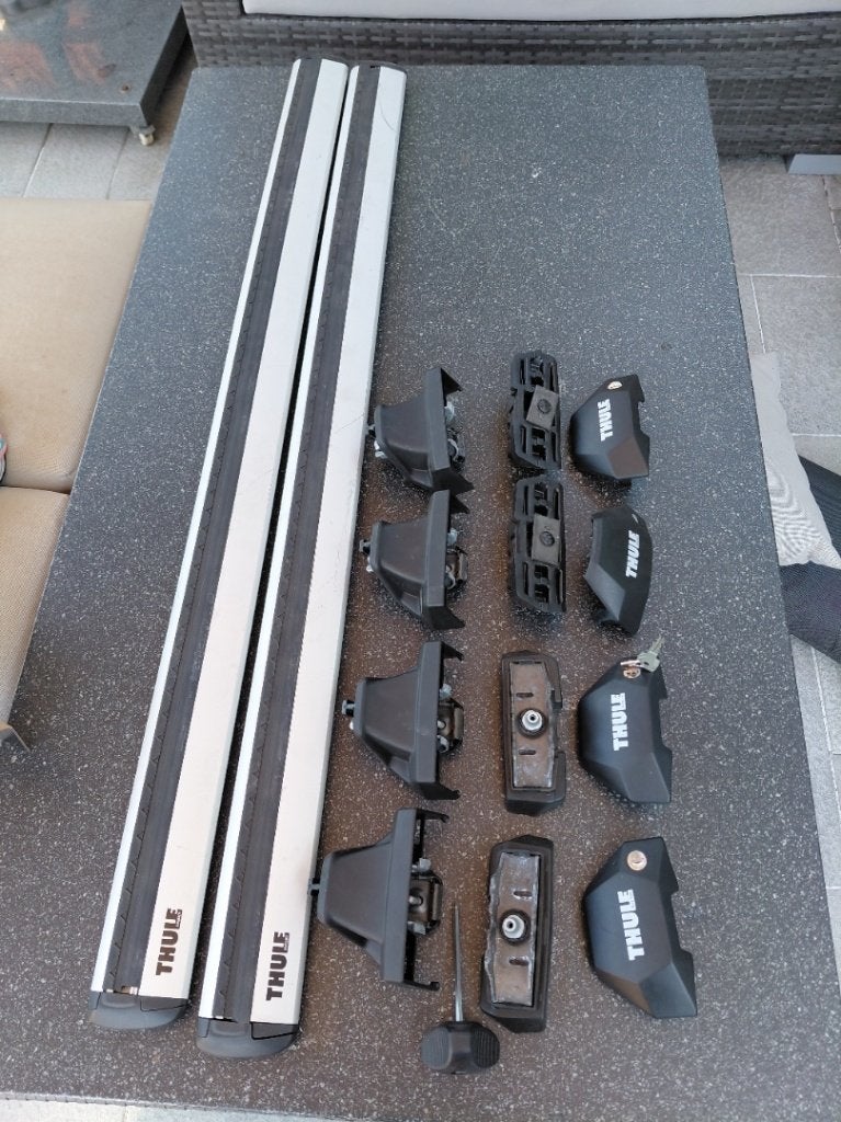 Thule Wingbar Evo dakdragerset aluminium- glad dak, Ophalen of Verzenden