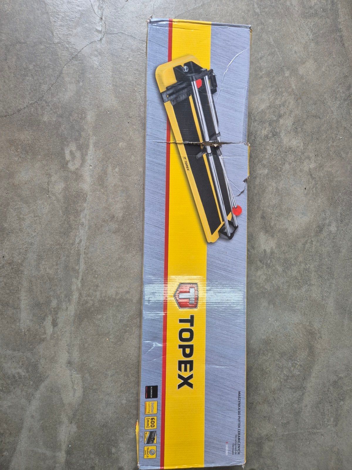 Topex Tegelsnijder 600mm, Ophalen, Zo goed als nieuw, Snijgereedschap, Overige merken