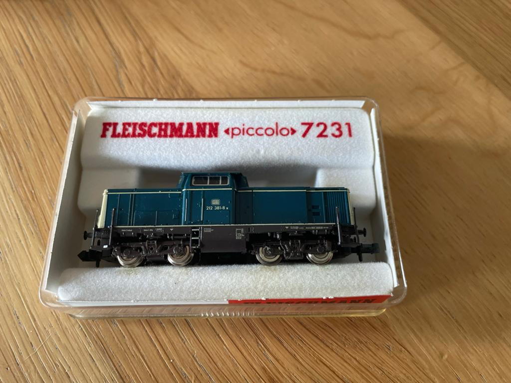 Fleischmann 7231 Dieselloc DB - N-spoor, Hobby en Vrije tijd, Modeltreinen | N-Spoor, Gebruikt, Fleischmann, Ophalen of Verzenden