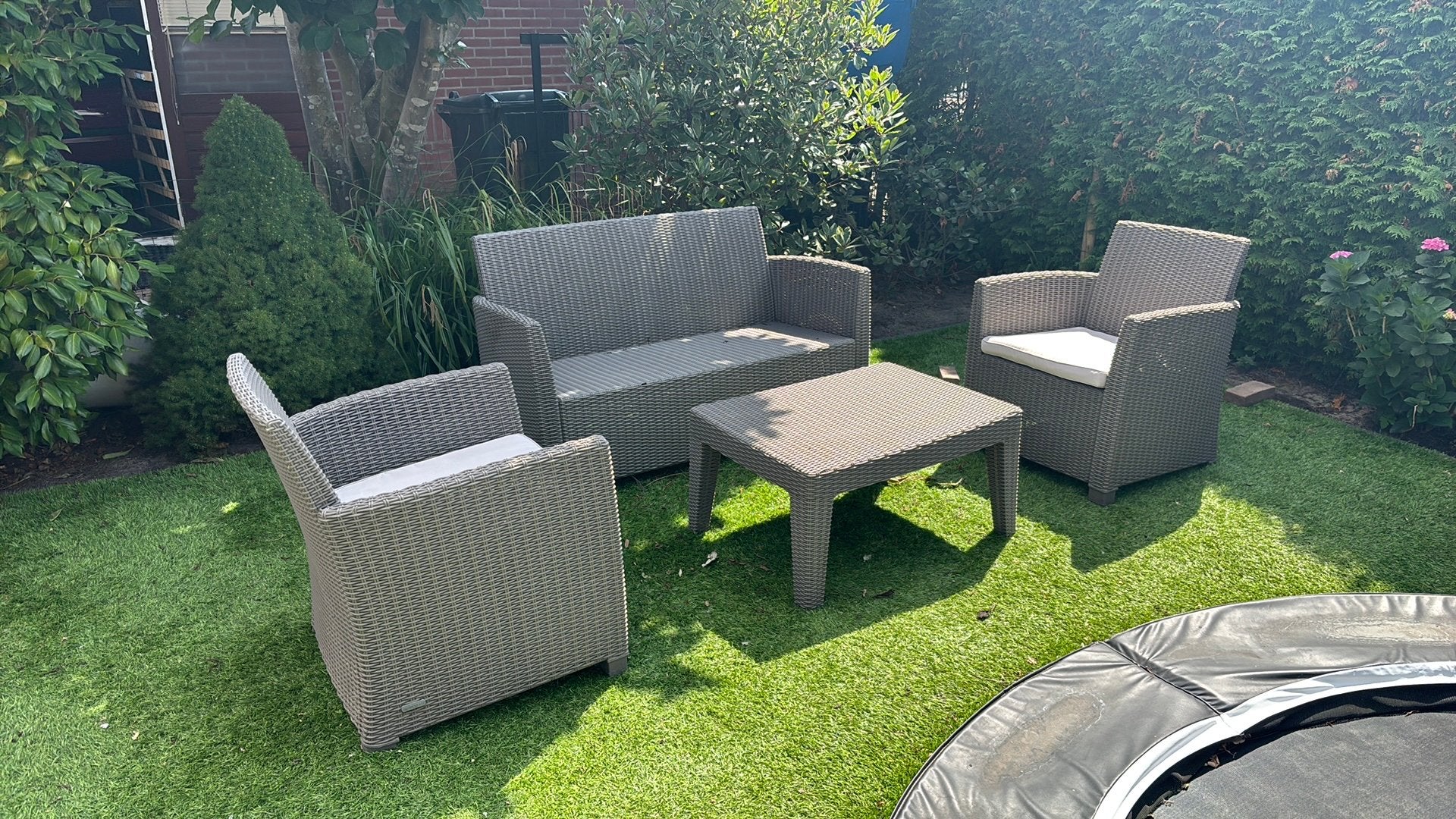 Te koop: loungesetje van Allibert, Tuin en Terras, Tuinsets en Loungesets, Ophalen, Kunststof, Gebruikt, Loungeset