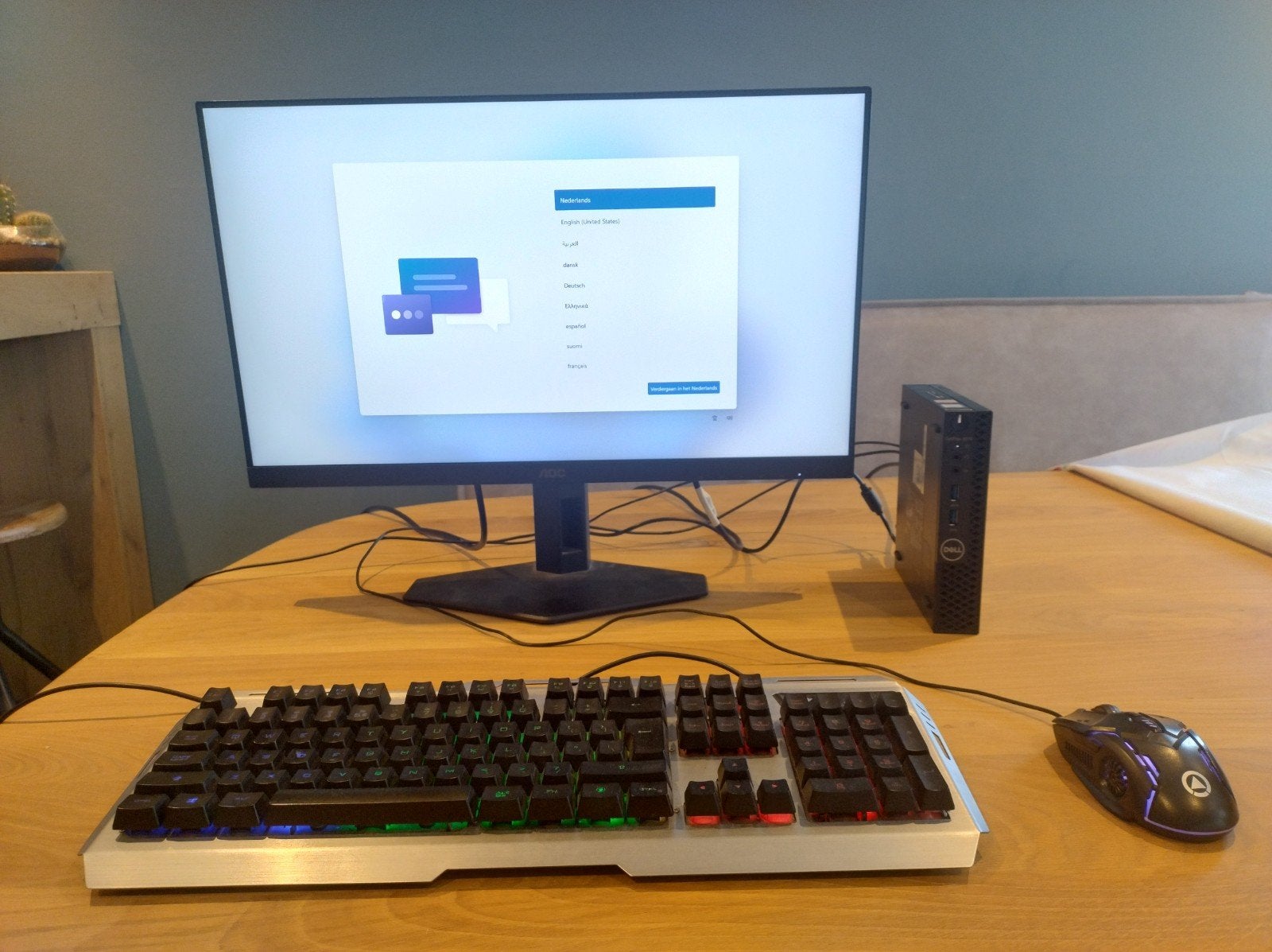Dell Optiplex 3070 Micro met monitor, toetsenbord en muis, Ophalen, 2 tot 3 Ghz, Met monitor, 8 GB