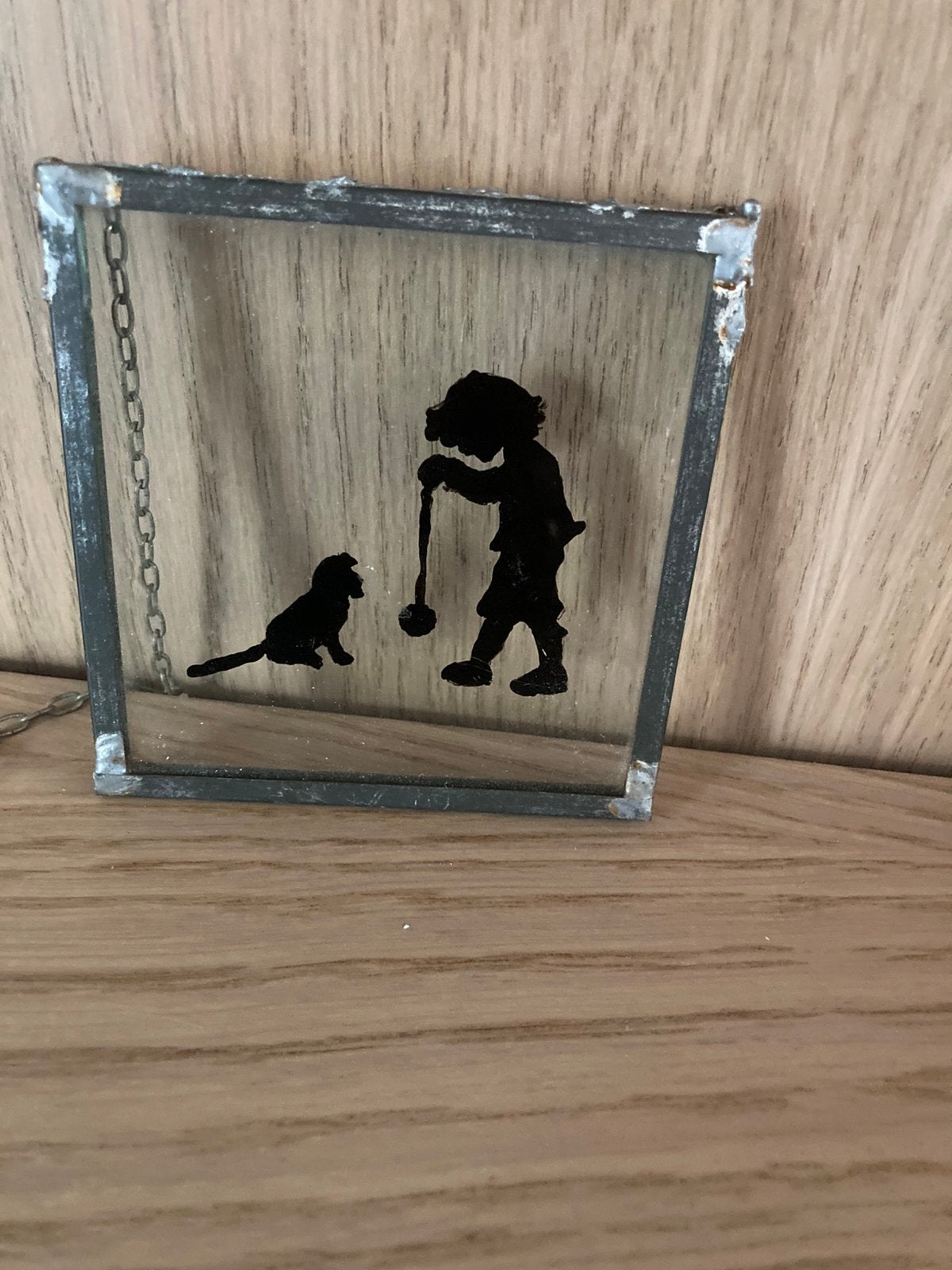 Glas in lood plaatje, Ophalen of Verzenden