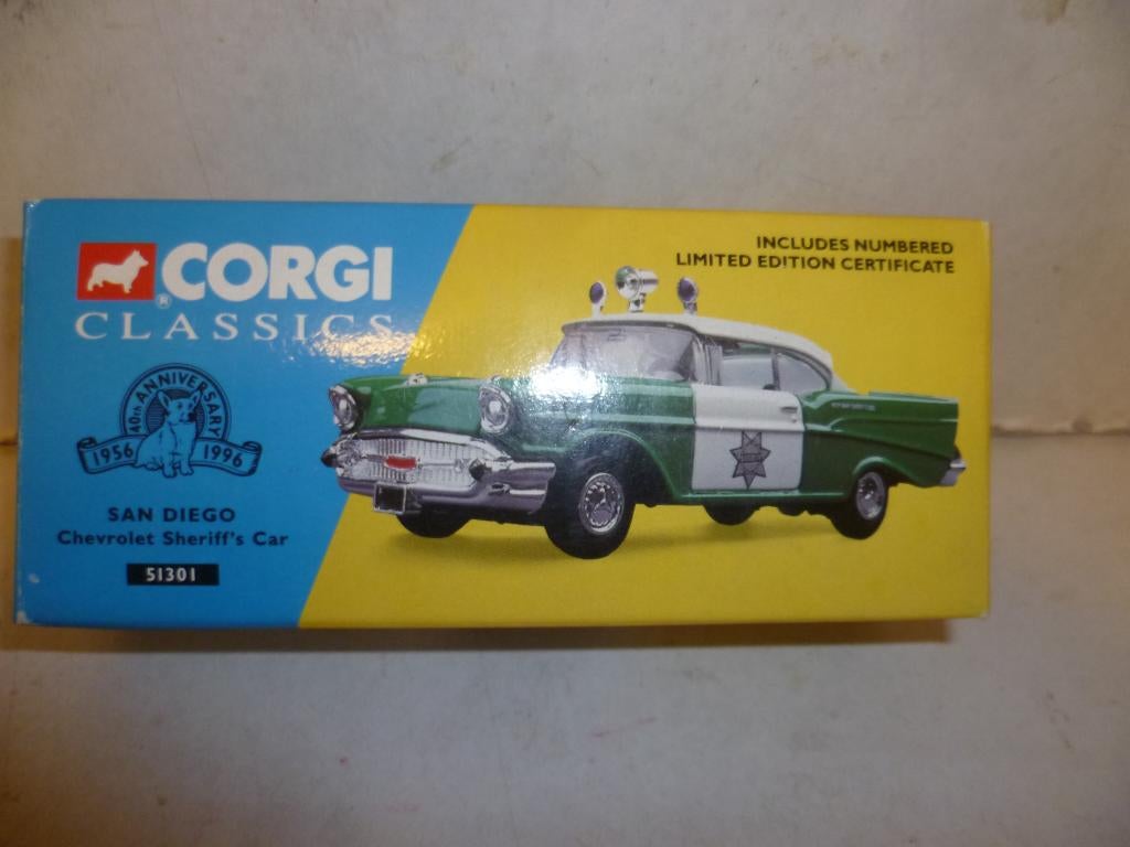 Corgi 1995 Chevrolet Sheriffs Car U.S. Politie 1:43 auto, Ophalen of Verzenden, Nieuw, Auto, Corgi