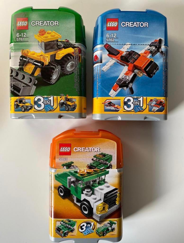 Lego Creator 5761 - 5762 - 5865, Ophalen, Zo goed als nieuw, Speelkaart(en)