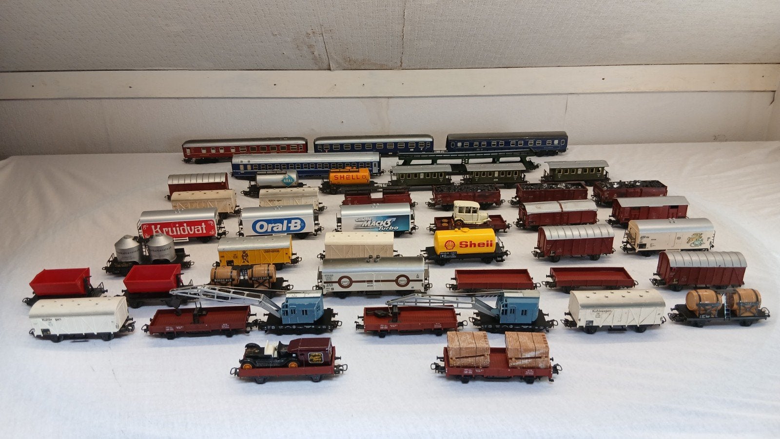 Marklin H0  - 45x Diverse goederen en personen wagons., Hobby en Vrije tijd, Modeltreinen | H0, Wisselstroom, Gebruikt, Wagon