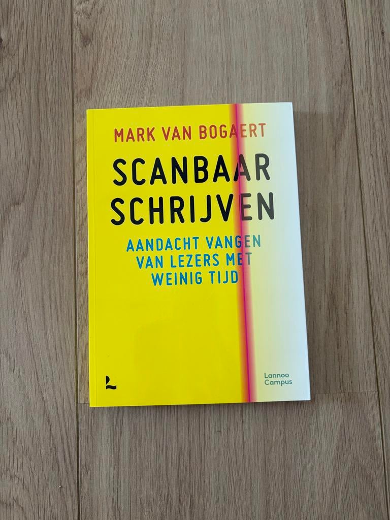 Scanbaar Schrijven - Mark van Bogaert, Ophalen of Verzenden, Alpha, Gelezen, Overige niveaus