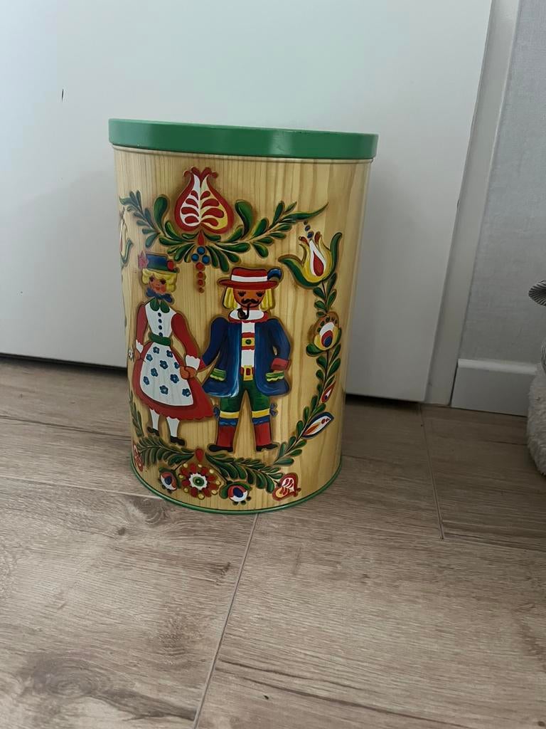 Vintage bewaarblik, Verzamelen, Blikken, Ophalen of Verzenden, Gebruikt, Overige