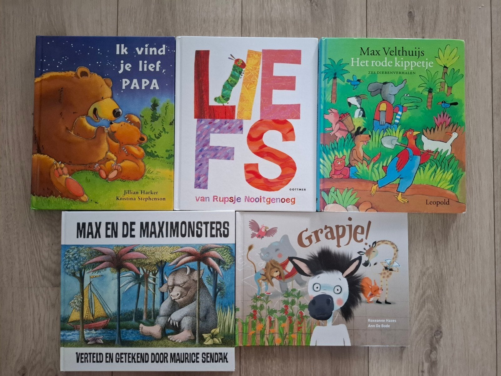5 diverse kinderboeken, voorleesboeken, Ophalen of Verzenden, Gelezen, Uitklap-, Voel- of Ontdekboek, 2 tot 3 jaar