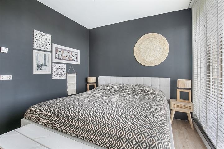 Tweepersoons stoffen bed 180x200, Ophalen, Tweepersoons, Zo goed als nieuw, 180 cm