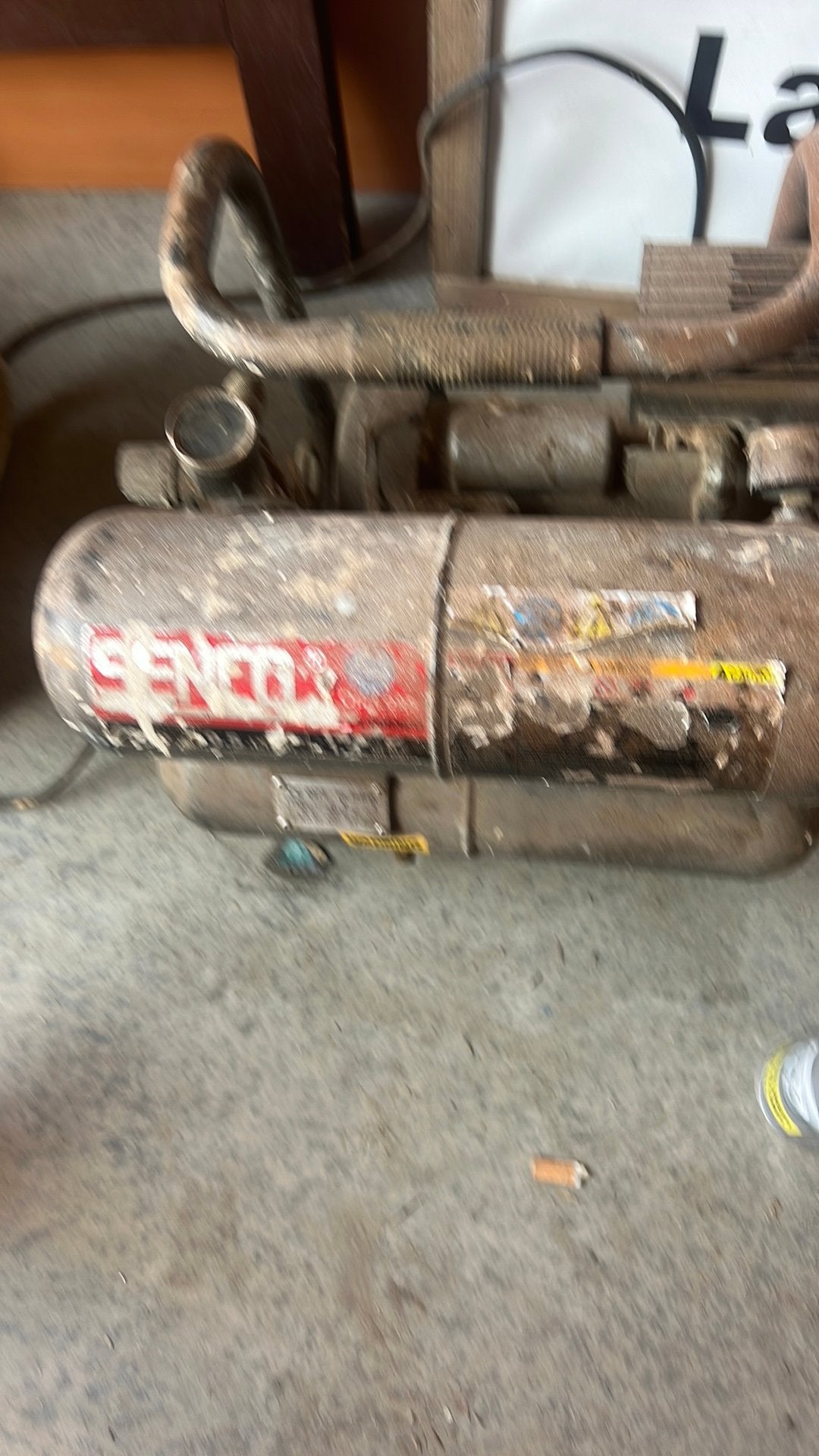 Senco compressor, Ophalen, Gebruikt