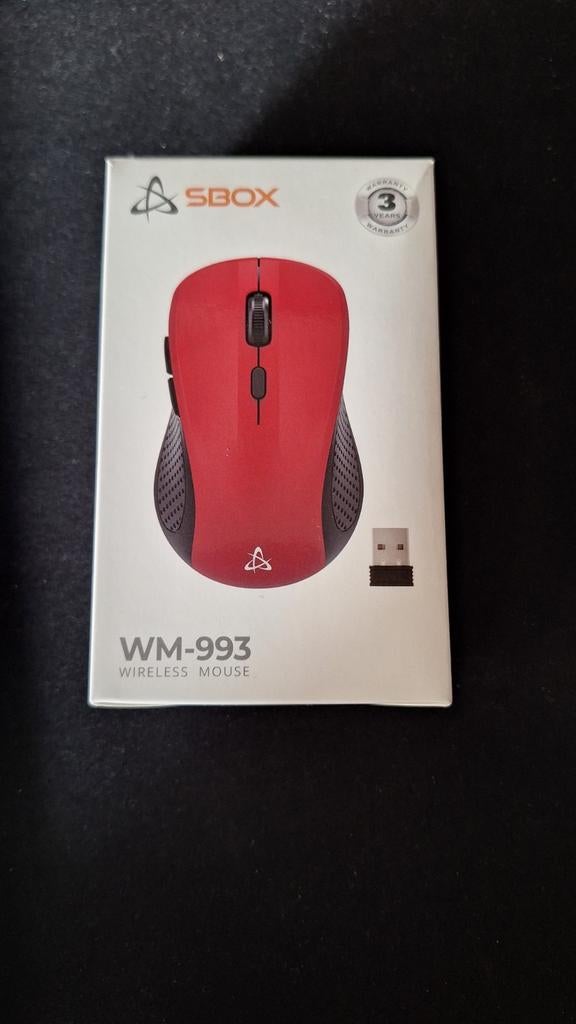 SBOX WM-994 Draadloze Muis - Rood, Ophalen of Verzenden, Nieuw, Draadloos, Muis