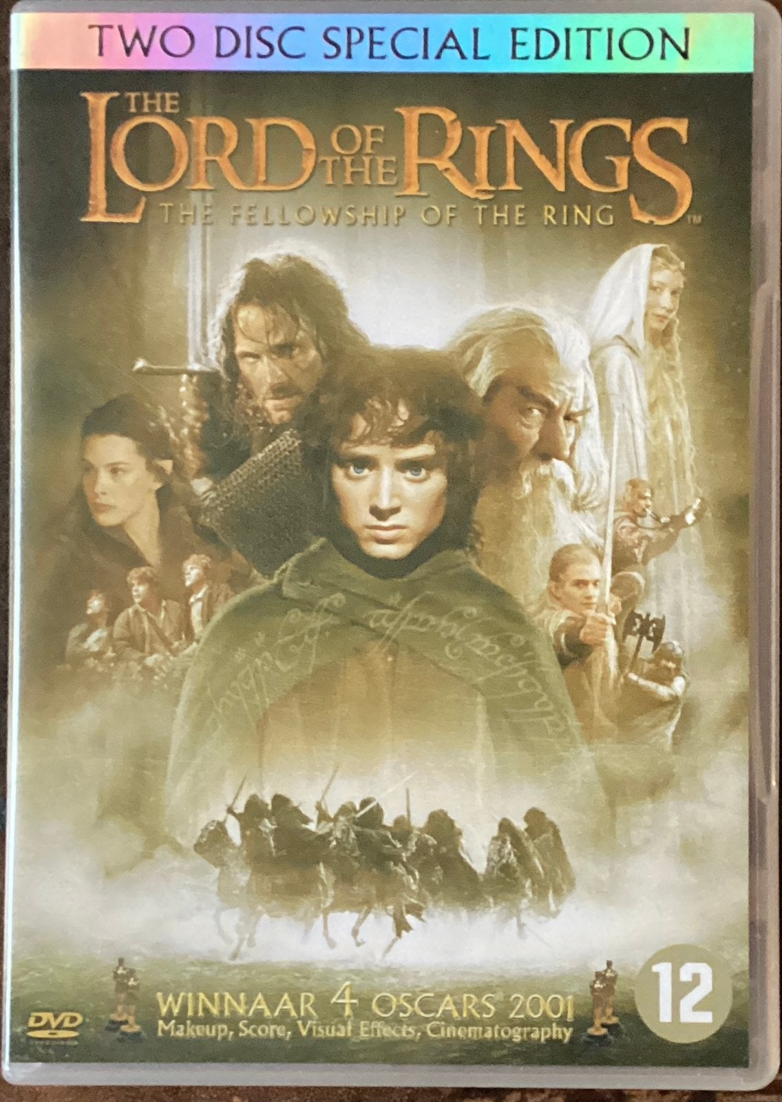 Lord of the Rings dvd The Fellowship of the Ring, Vanaf 12 jaar, Ophalen of Verzenden, Zo goed als nieuw
