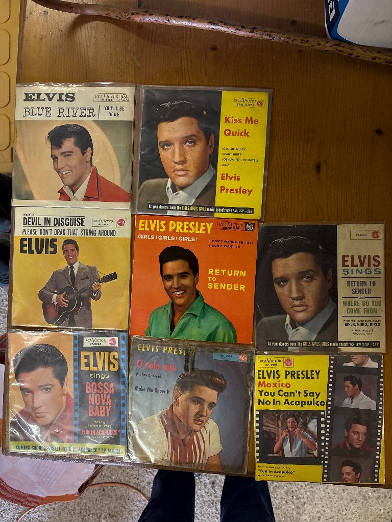 8 singles van Elvis Presley, Cd's en Dvd's, Vinyl Singles, Ophalen of Verzenden, Gebruikt, Pop