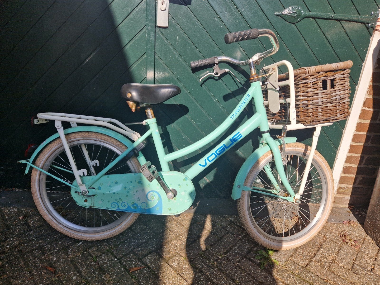 Vogue Transporter Kinderfiets 20 inch Groen/Blauw, Ophalen, Gebruikt, Vogue, Terugtraprem