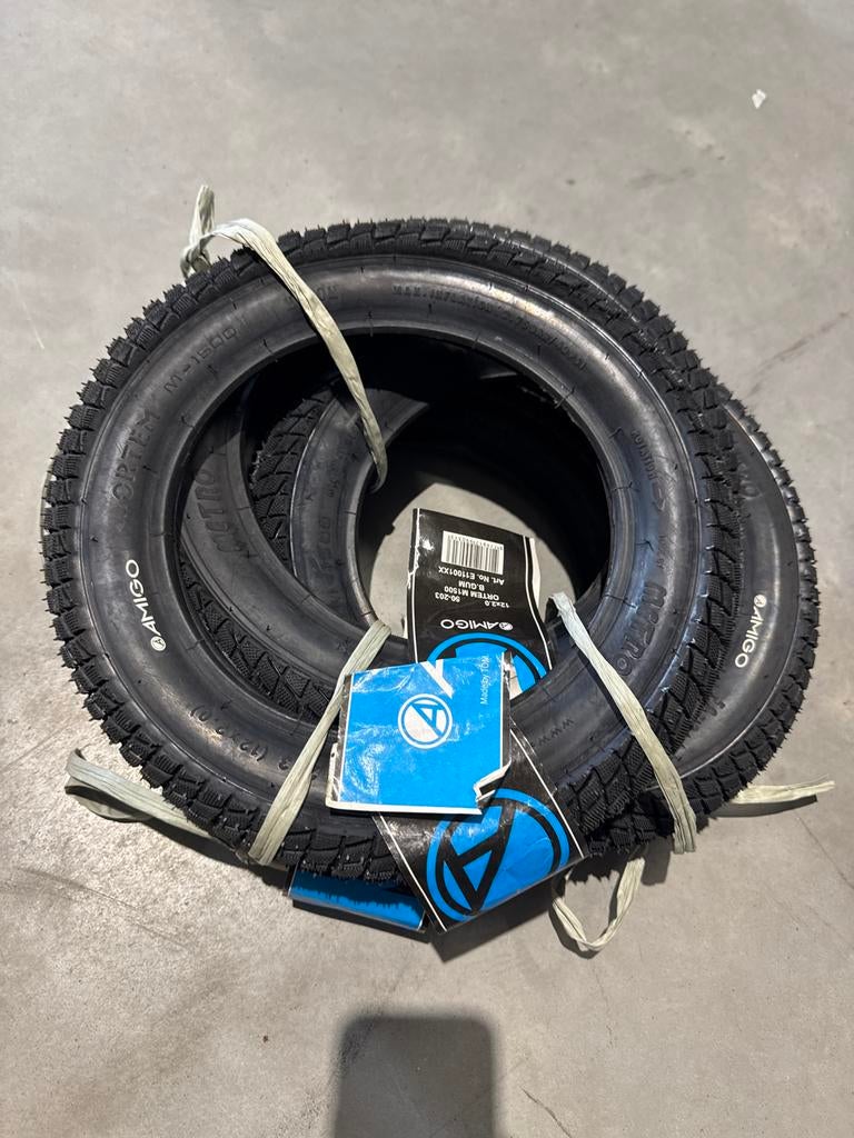 Set van 5 Amigo fietsbanden 12x2.0, Fietsen en Brommers, Fietsonderdelen, Ophalen of Verzenden, Nieuw, Band