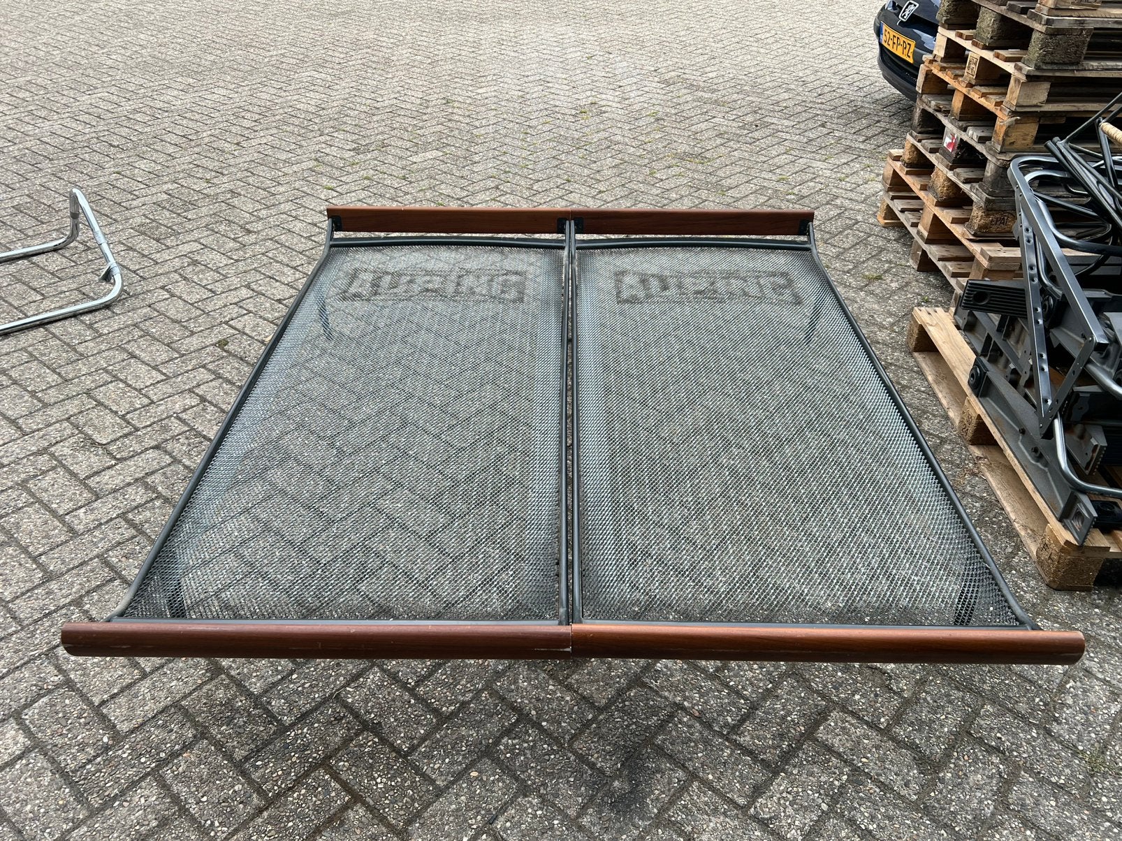 2x auping bedbodem springveer bodem, Gebruikt, Tweepersoons, 80 cm, Bedbodem