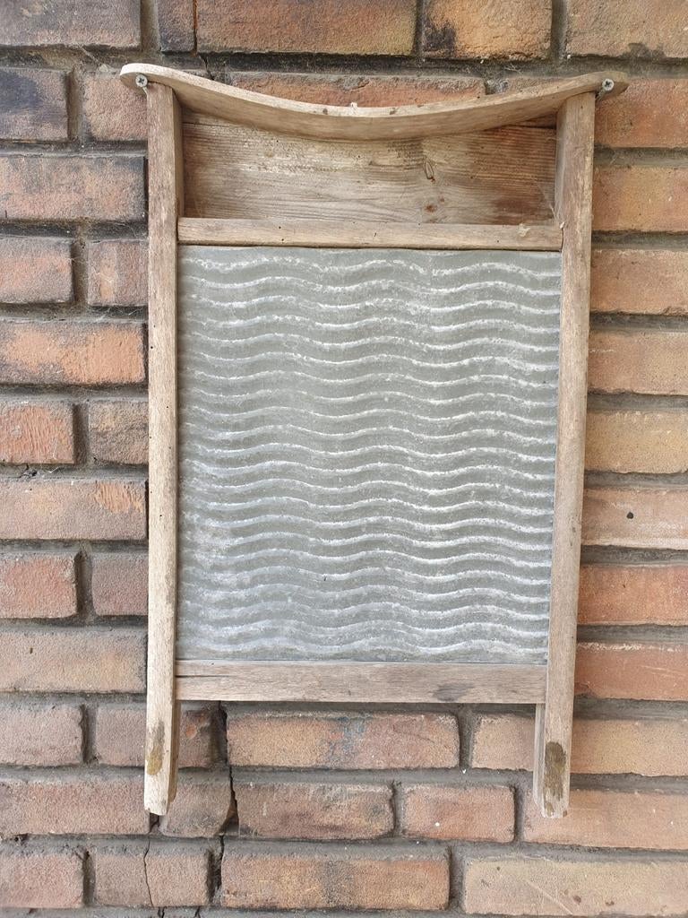 Vintage houten wasbord - Decoratief item, Ophalen
