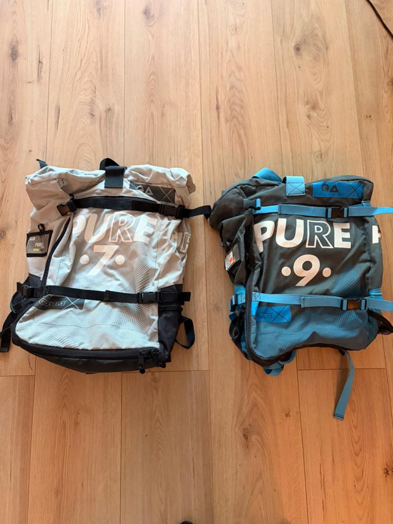 Twee tassen (zonder kites!), Watersport en Boten, Kitesurfen, Geen board, Ophalen, Gebruikt