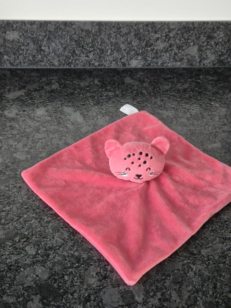 Kruidvat - Knuffeldoekje Luipaard roze, Ophalen of Verzenden, Nieuw, Overige typen